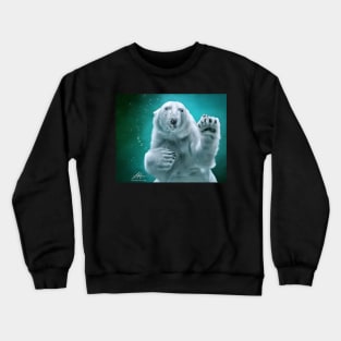 Digital Polar Bear Crewneck Sweatshirt